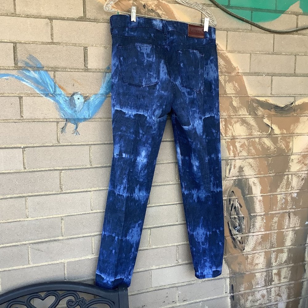 Ralph Lauren Indigo tie dyed demin jeans